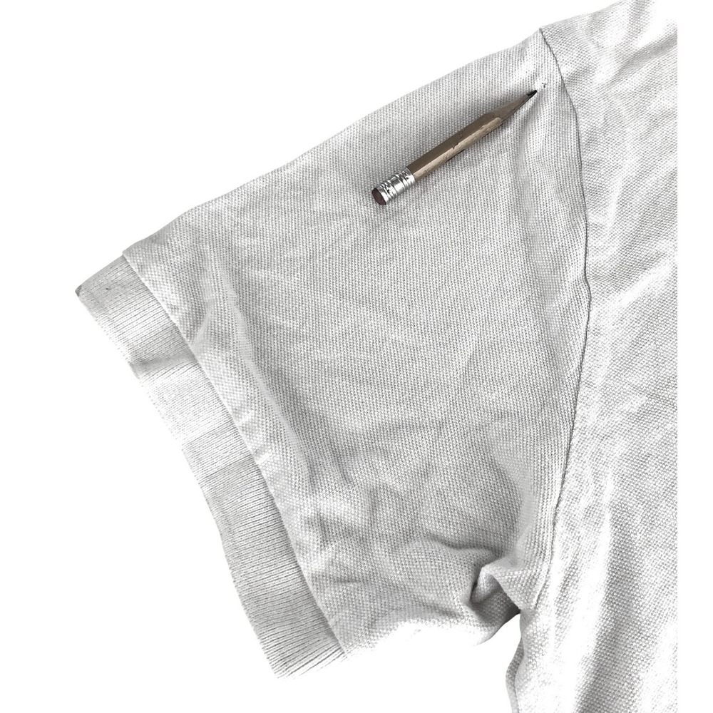 Vintage Abercrombie Fitch Mens XL White Polo Shirt Embroidered Native Chief - Picture 13 of 13